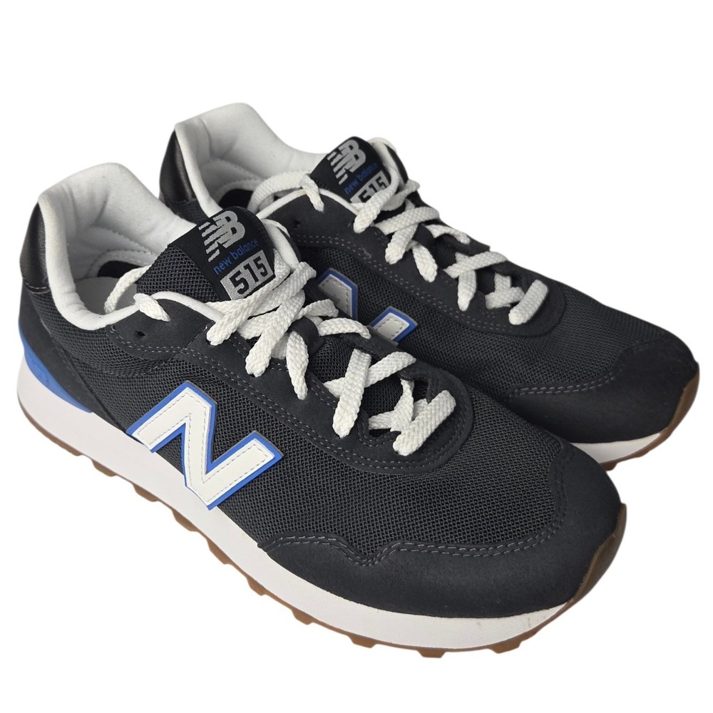 New Balance 515 Sneakers Men 7.5 Wide 2E Black Blue Running Shoes Comfort Casual